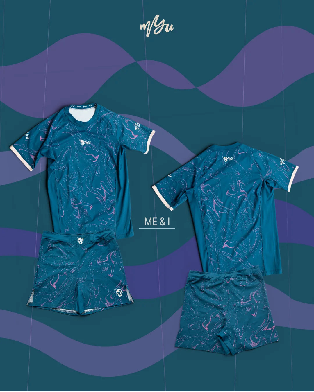 Ocean Marble Combat Short