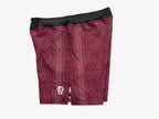 Crimson Ornamental Combat Short