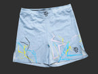 Ice Blue Lightning Combat Short