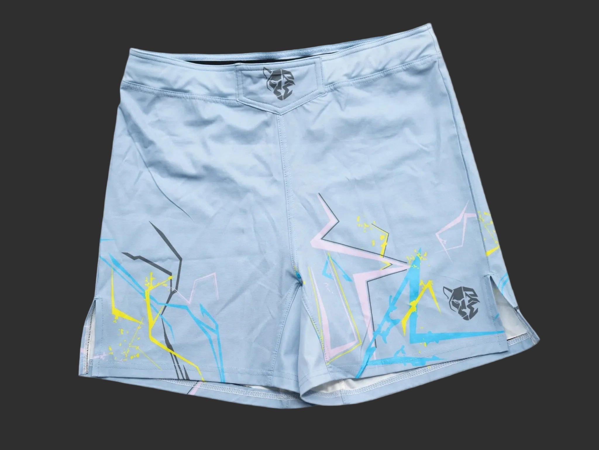 Ice Blue Lightning Combat Short