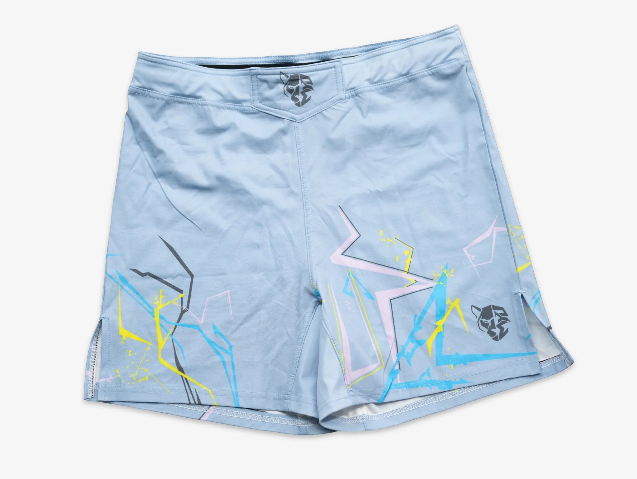 Ice Blue Lightning Combat Short