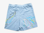 Ice Blue Lightning Combat Short