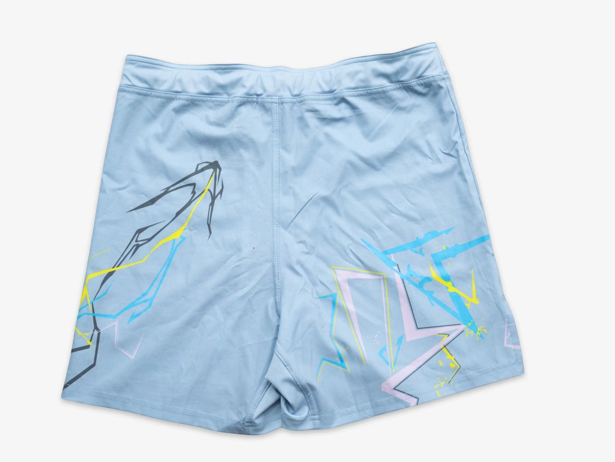 Ice Blue Lightning Combat Short