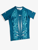 Teal Circuit Rashguard