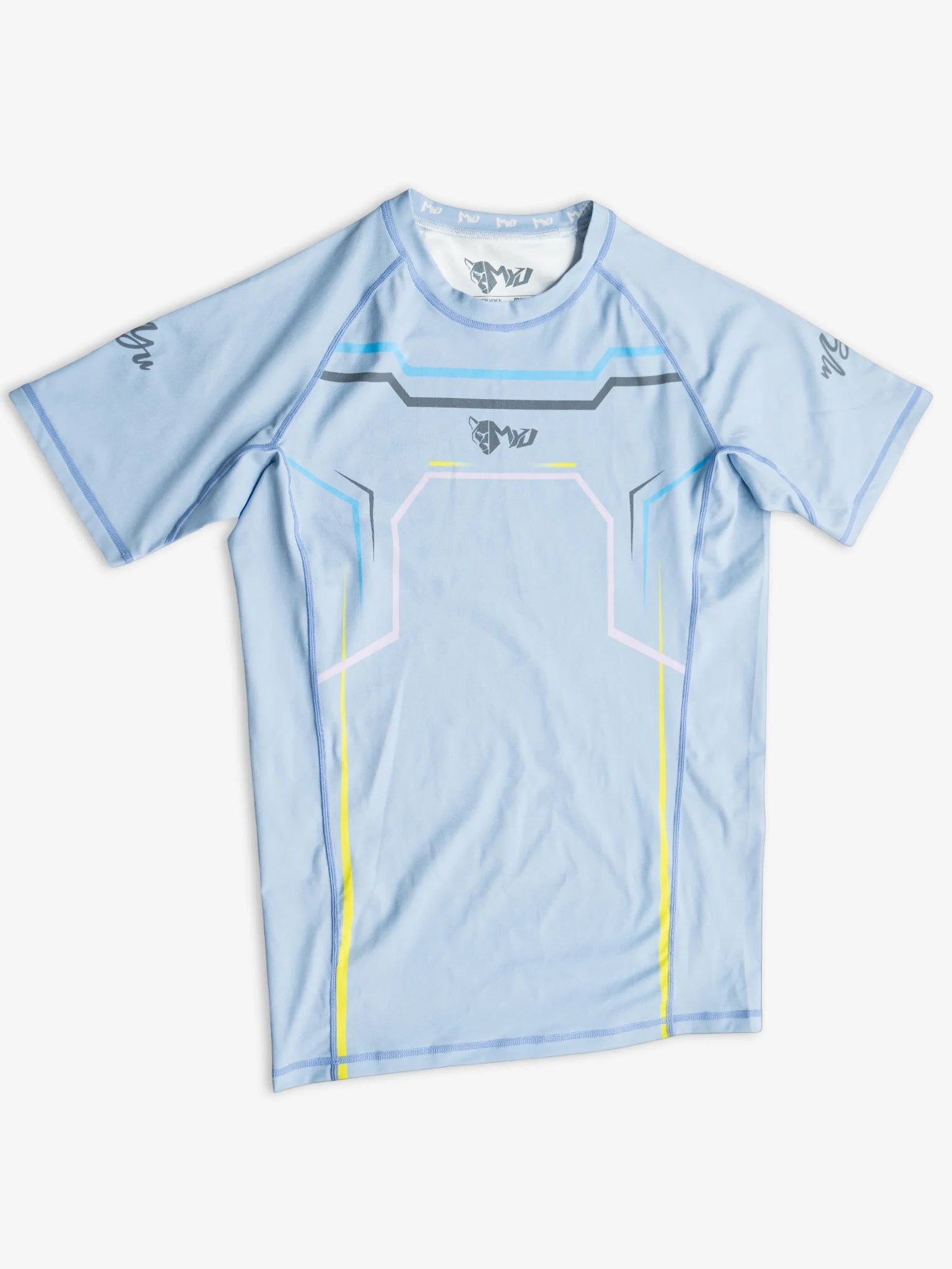 Ice Blue Lightning Rashguard