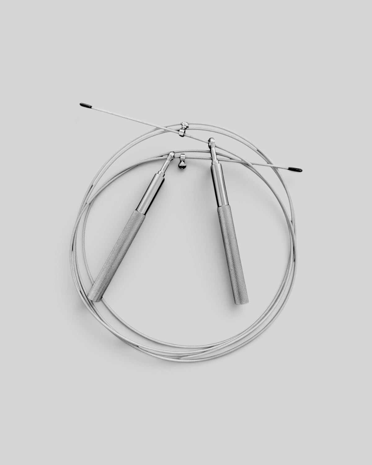 MYU jump rope for boxing and combat sport conditioning — silver color