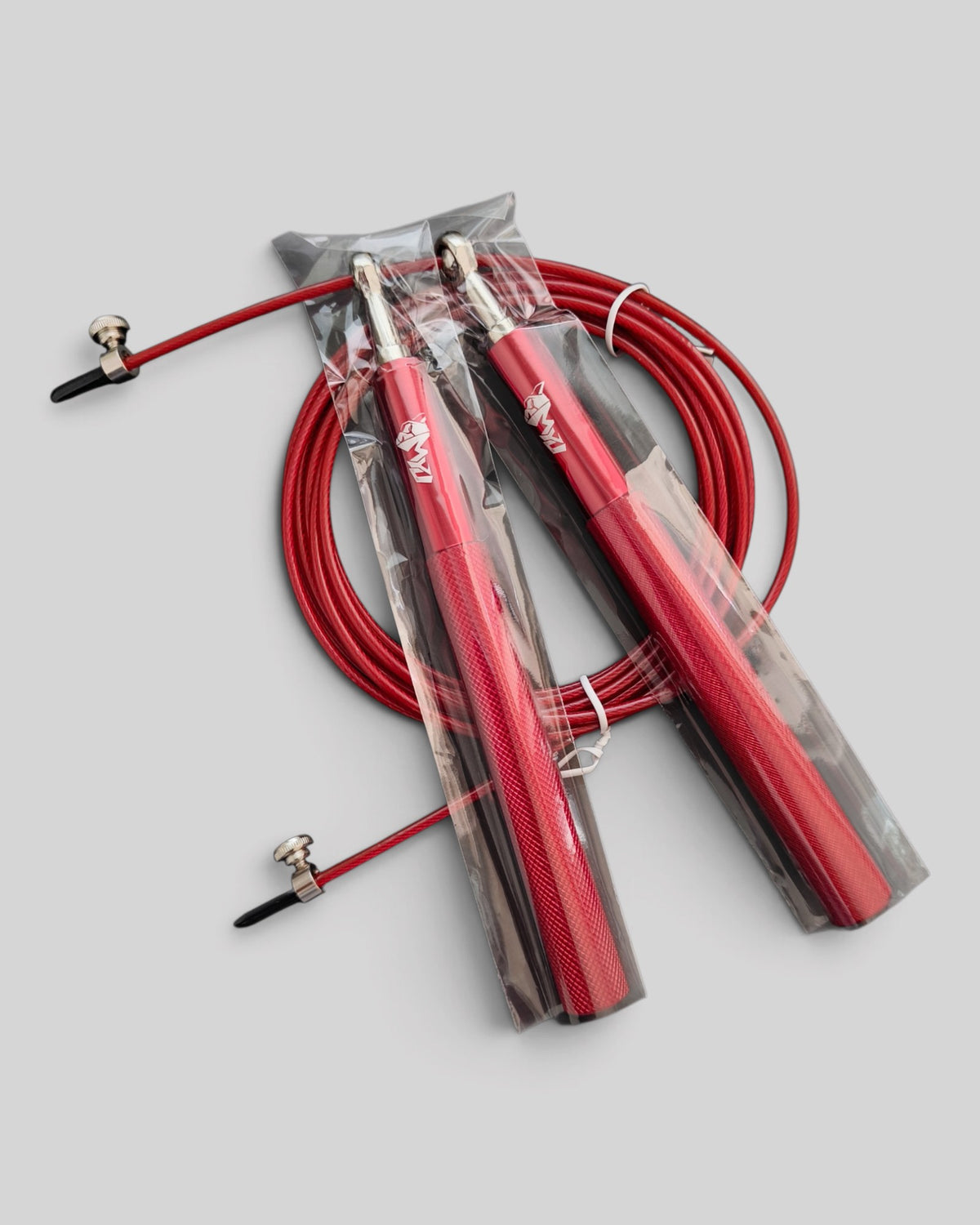MYU jump rope for boxing and combat sport conditioning — red color