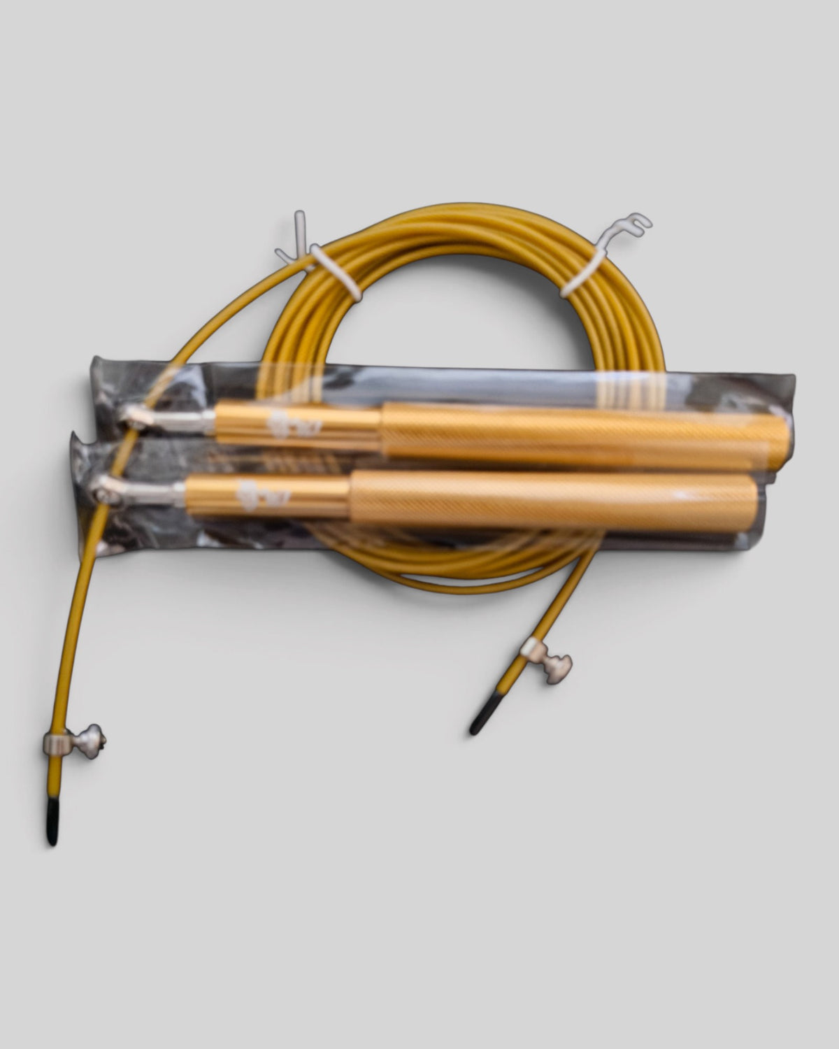 MYU jump rope for boxing and combat sport conditioning — gold color