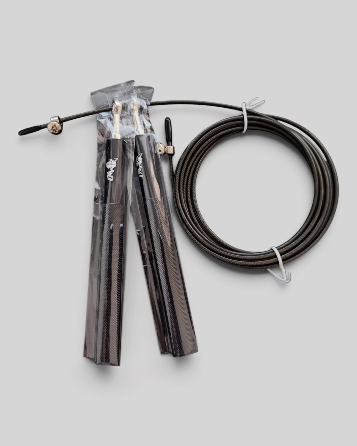 MYU jump rope for boxing and combat sport conditioning — black color